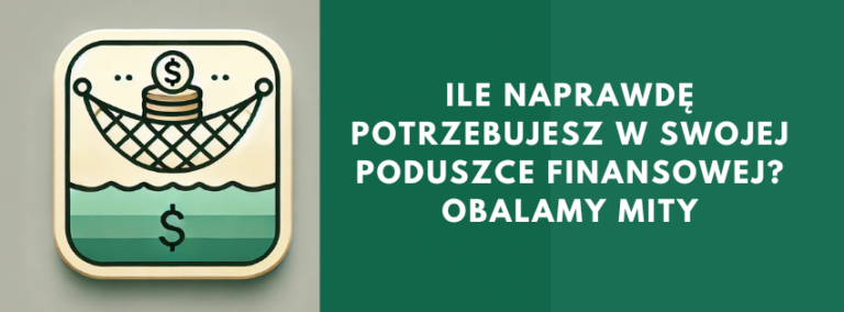Poduszka finansowa – minimalistyczna grafika symbolizująca bezpieczeństwo finansowe na panidanych.pl